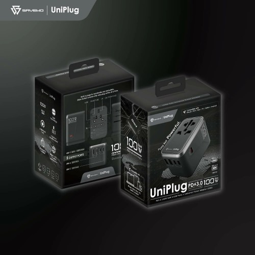 SAVEWO Uniplug UP100 PD 100W 5 USB 旅行充電插座